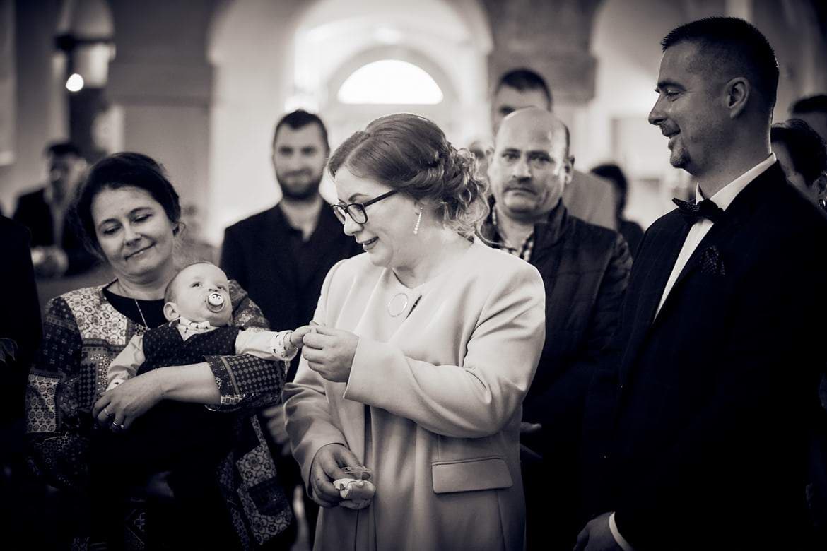Fotografiile botezului din biserica SF. Nicolae din Rasnov