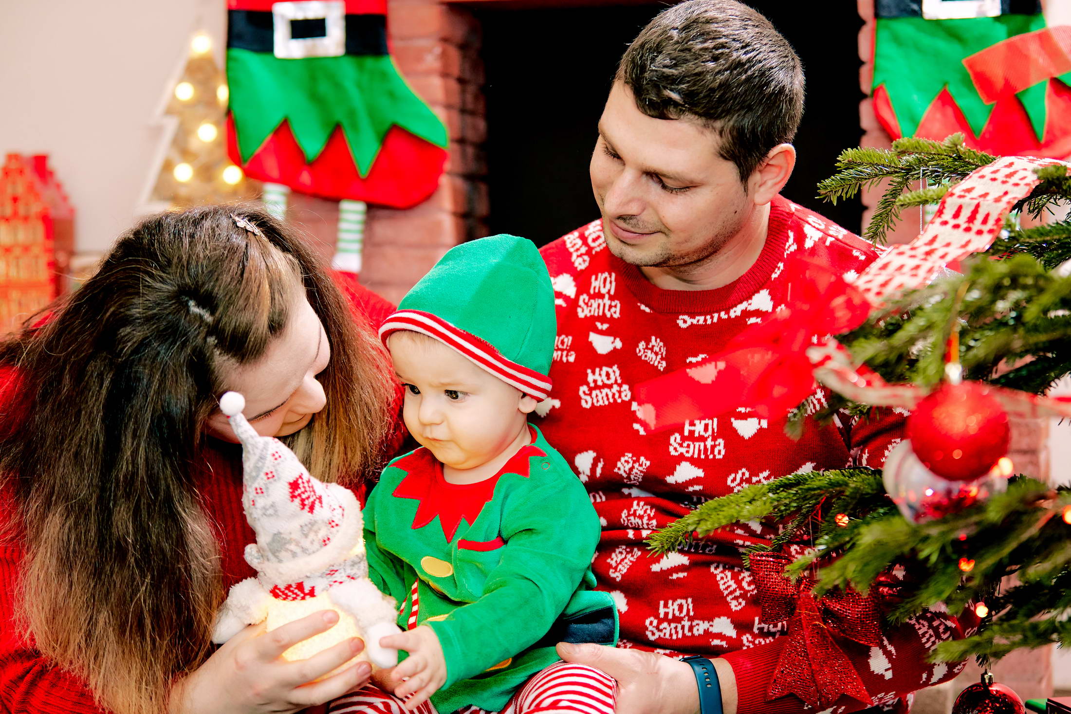 Fotografii Langa Semineu Si Bradul Impodobit De Craciun La Brasov (7)